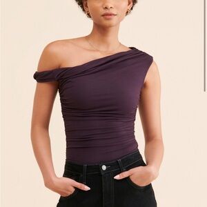 Agolde Hilma Twist Sleeve Bodysuit